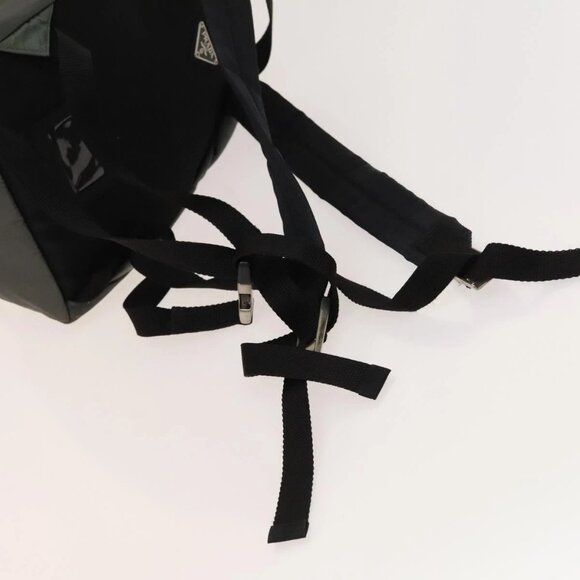 PRADA Backpack Nylon Gray Silver Auth PP851 - Picture 7 of 16